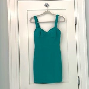 Rebecca Minkoff teal cocktail dress